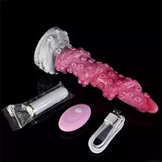 Silicone Tentacle Dildo Vibrator Remote Condrol Vibrating Dildo for Women Butt Plug, Realistic Octopus Dildo Female G Spot Dildo