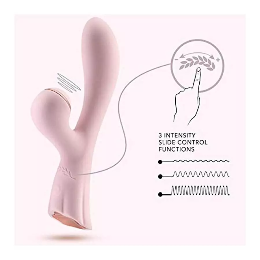 Blush Lush Isabelle - Air Pulse Rabbit with 15 Powerful Vibrating Modes - Memory Feature Remembers Last Setting - Ultrasilk Smoo