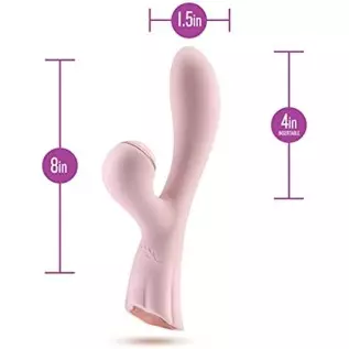 Blush Lush Isabelle - Air Pulse Rabbit with 15 Powerful Vibrating Modes - Memory Feature Remembers Last Setting - Ultrasilk Smoo Blush Lush Isabelle - Air Pulse Rabbit with 15 Powerful Vibrating Modes - Memory Feature Remembers Last Setting - Ultrasilk Smoo