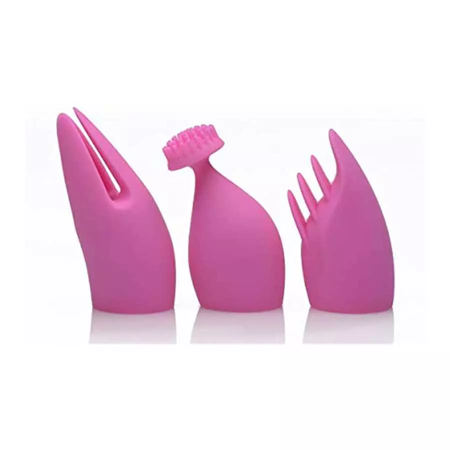 Inmi 10X Versa-Thrust Thrusting & Vibrating Silicone Rabbit W/3 Attachments, 1Count