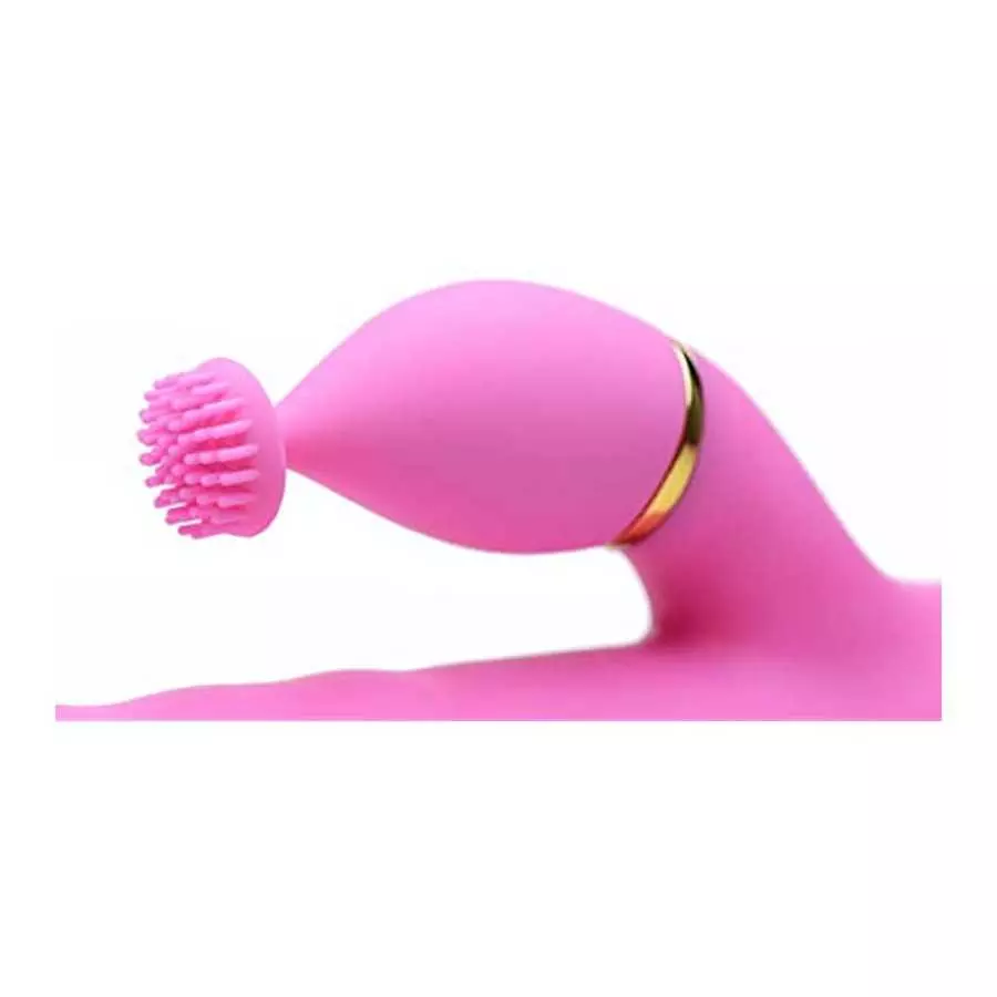 Inmi 10X Versa-Thrust Thrusting & Vibrating Silicone Rabbit W/3 Attachments, 1Count