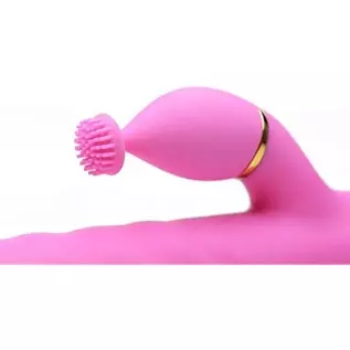 Inmi 10X Versa-Thrust Thrusting & Vibrating Silicone Rabbit W/3 Attachments, 1Count
