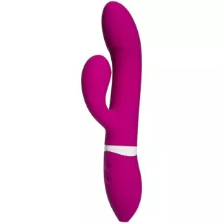 Doc Johnson iVibe Select - iCome - Luxurious Premium Silicone Rabbit-Style Vibrator - Rolling Clit Stimulator Feels Like a Flick