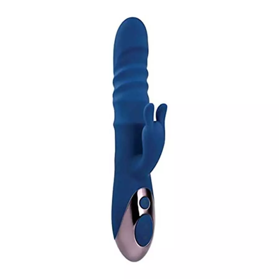 Evolved The Ringer Rechargeable Thrusting Rabbit - Blue Evolved The Ringer Rechargeable Thrusting Rabbit - Blue