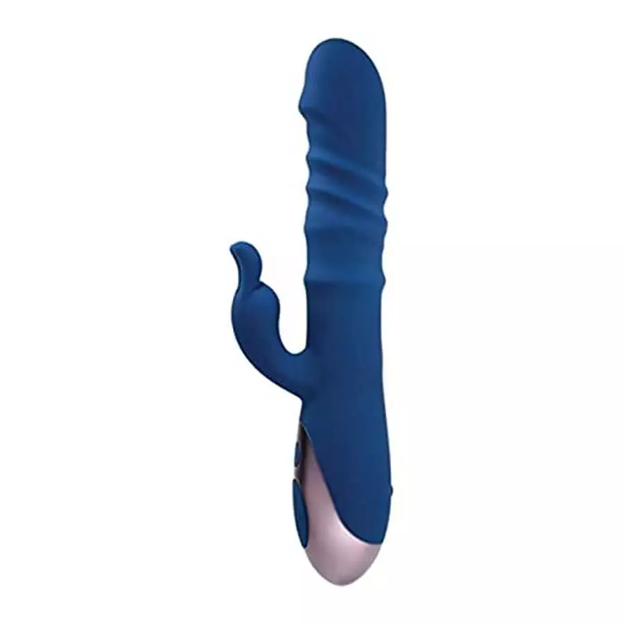 Evolved The Ringer Rechargeable Thrusting Rabbit - Blue
