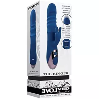 Evolved The Ringer Rechargeable Thrusting Rabbit - Blue Evolved The Ringer Rechargeable Thrusting Rabbit - Blue