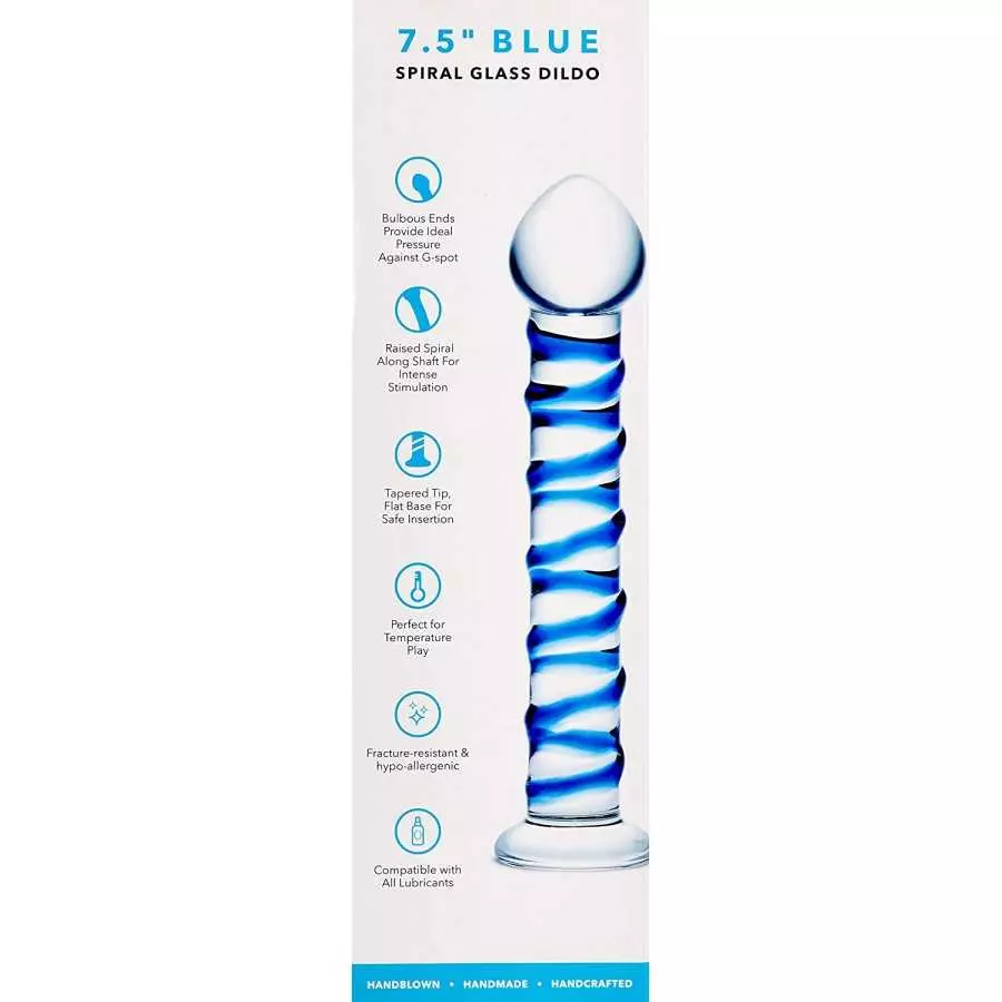 Gläs Double Trouble Glass Dildo