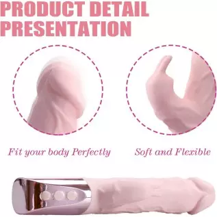 Rabbit Vibrator Dildo Vibrator for Women 42°C(107.6°F) Constant Temperature 7 Vibration Modes Rechargeable IPX6 Waterproof - Bei Rabbit Vibrator Dildo Vibrator for Women 42°C(107.6°F) Constant Temperature 7 Vibration Modes Rechargeable IPX6 Waterproof - Bei
