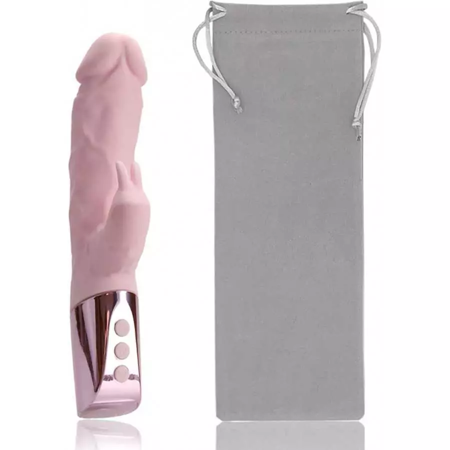 Rabbit Vibrator Dildo Vibrator for Women 42°C(107.6°F) Constant Temperature 7 Vibration Modes Rechargeable IPX6 Waterproof - Bei
