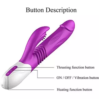 G-Spot Rabbit Vibrator with Heating Function, Rose Sex Toys for Clitoris G-spot Stimulation,Waterproof Dildo Vibrator with 9 Pow G-Spot Rabbit Vibrator with Heating Function, Rose Sex Toys for Clitoris G-spot Stimulation,Waterproof Dildo Vibrator with 9 Pow