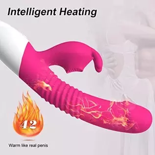 G Spot Rabbit Vibrator with Heating Function, Sex Toys for Clitoris G-spot Stimulation,Waterproof Dildo Vibrator with 9 Powerful G Spot Rabbit Vibrator with Heating Function, Sex Toys for Clitoris G-spot Stimulation,Waterproof Dildo Vibrator with 9 Powerful