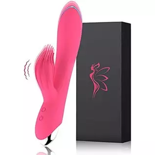 Oragio G Spot Rabbit Vibrator, Sex Toys for Clitoris G-spot Stimulation,Waterproof Dildo Vibrator with 10 Modes Vibrations Dual 
