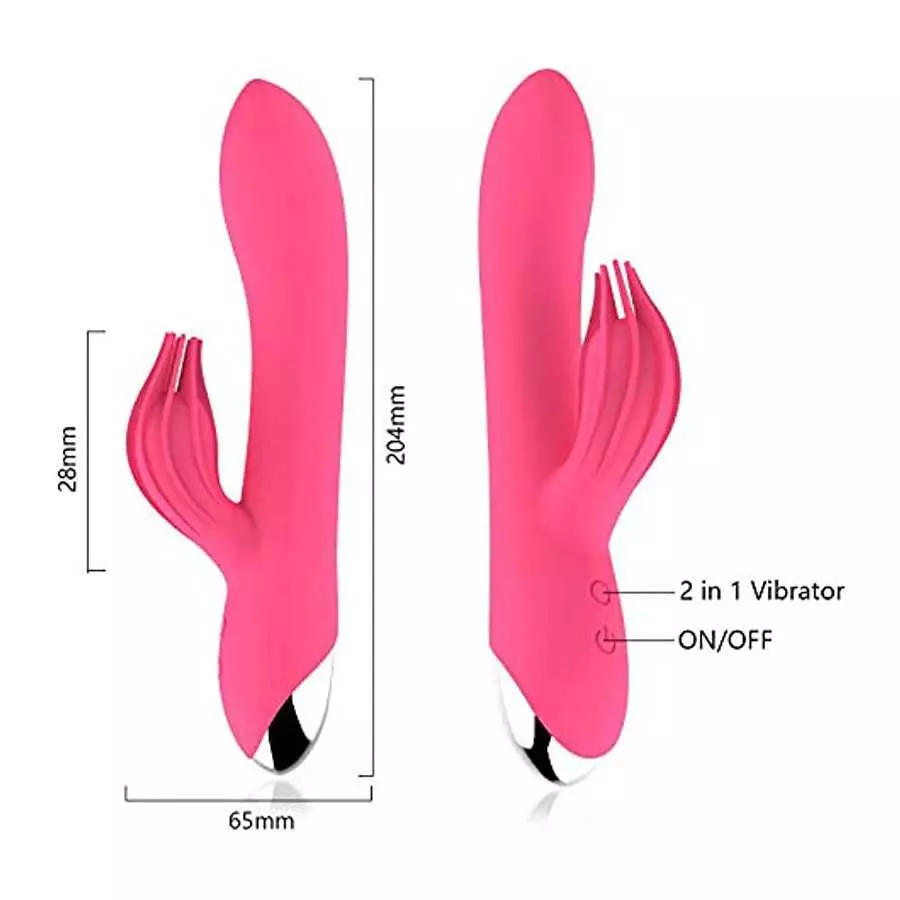 Oragio G Spot Rabbit Vibrator, Sex Toys for Clitoris G-spot Stimulation,Waterproof Dildo Vibrator with 10 Modes Vibrations Dual 