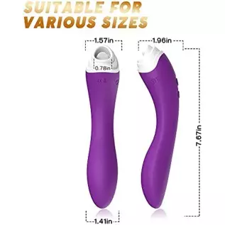 2 in 1 Clitoral Tongue Licking & G-Spot Vibrator, Vaginal Nipple Stimulator, USB Rechargeable Waterproof Massager for Quick Orga 2 in 1 Clitoral Tongue Licking & G-Spot Vibrator, Vaginal Nipple Stimulator, USB Rechargeable Waterproof Massager for Quick Orga