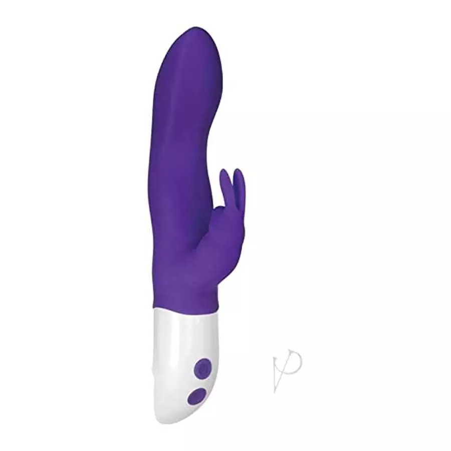 Adam & Eve Eve’s Big Love Rechargeable Rabbit Vibrator, Purple | Waterproof Silicone G Spot Vibrator with 7 Vibration Modes | 9.