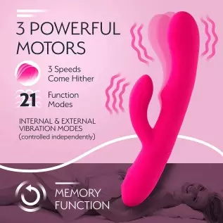 Femme Funn Ultra Rabbit Vibrator Dildo - 7 Speeds & USB Rechargeable - Clit Stimulator Rabbit Dildo for Women (Pink) Femme Funn Ultra Rabbit Vibrator Dildo - 7 Speeds & USB Rechargeable - Clit Stimulator Rabbit Dildo for Women (Pink)