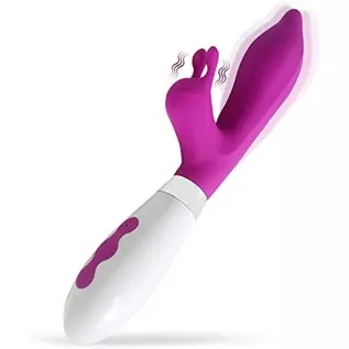 Rabbit Vibrator Realistic Dildo for Beginners, G Spot Vibrator Clitoral Stimulator with 10 Vibrations Bunny Ears, Vagina Clitora