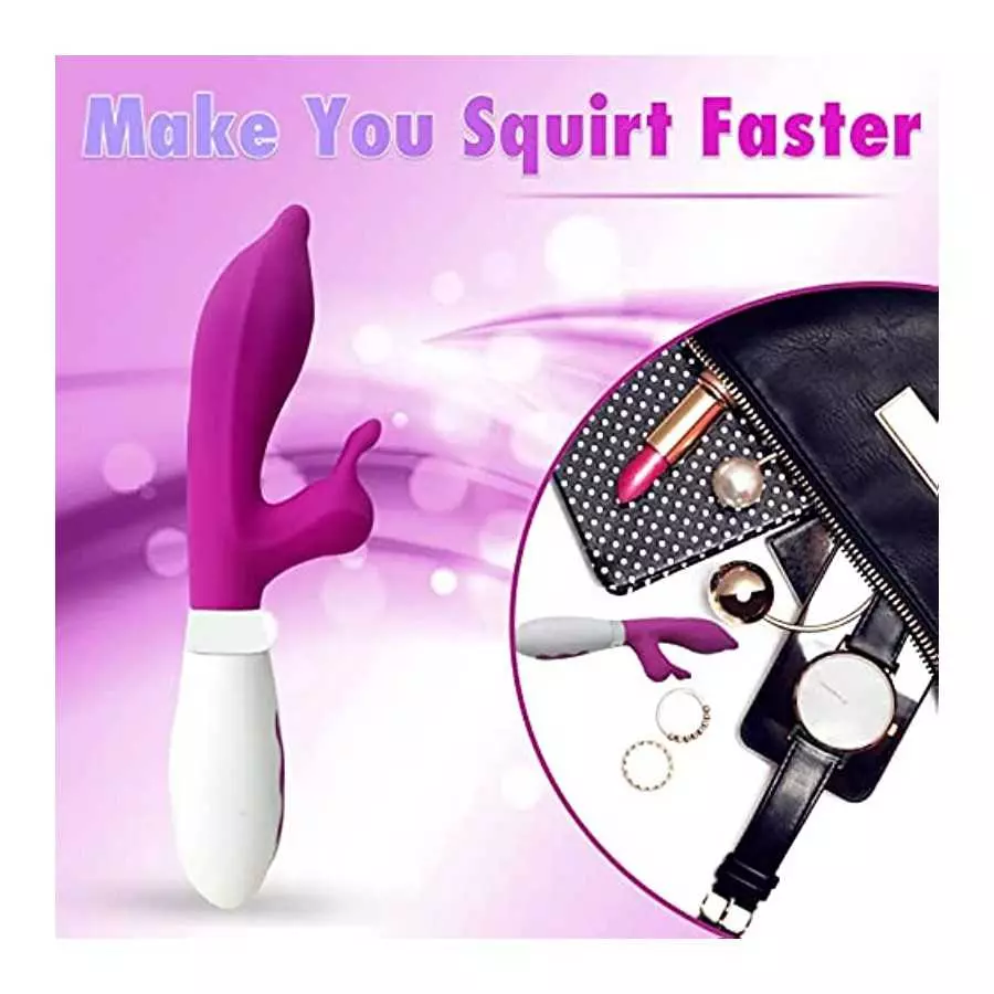 Rabbit Vibrator Realistic Dildo for Beginners, G Spot Vibrator Clitoral Stimulator with 10 Vibrations Bunny Ears, Vagina Clitora