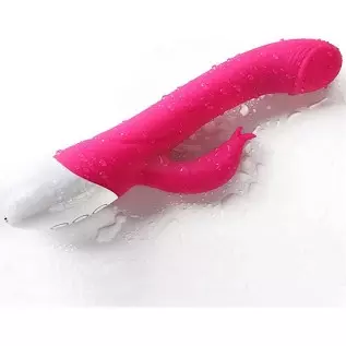 JOYME-G Spot Rabbit Vibrator with Heating Function, Rose Sex Toys for Clitoris G-spot Stimulation,Dual Motor Stimulator for Wome