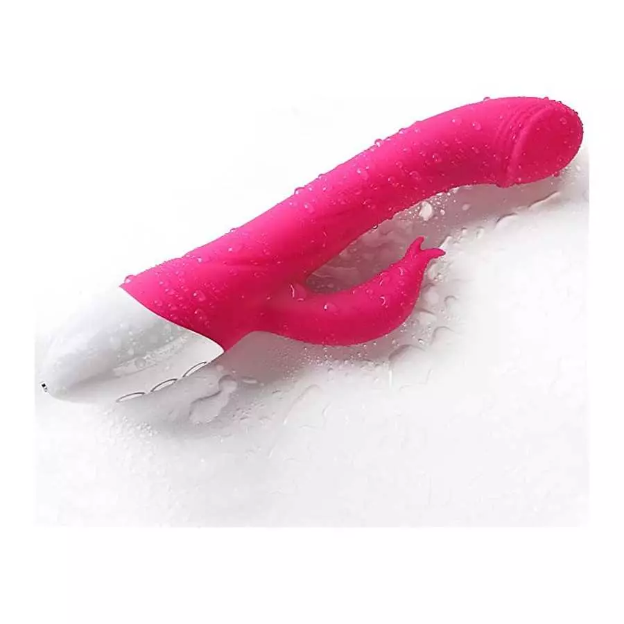 JOYME-G Spot Rabbit Vibrator with Heating Function, Rose Sex Toys for Clitoris G-spot Stimulation,Dual Motor Stimulator for Wome