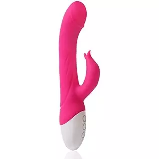 JOYME-G Spot Rabbit Vibrator with Heating Function, Rose Sex Toys for Clitoris G-spot Stimulation,Dual Motor Stimulator for Wome