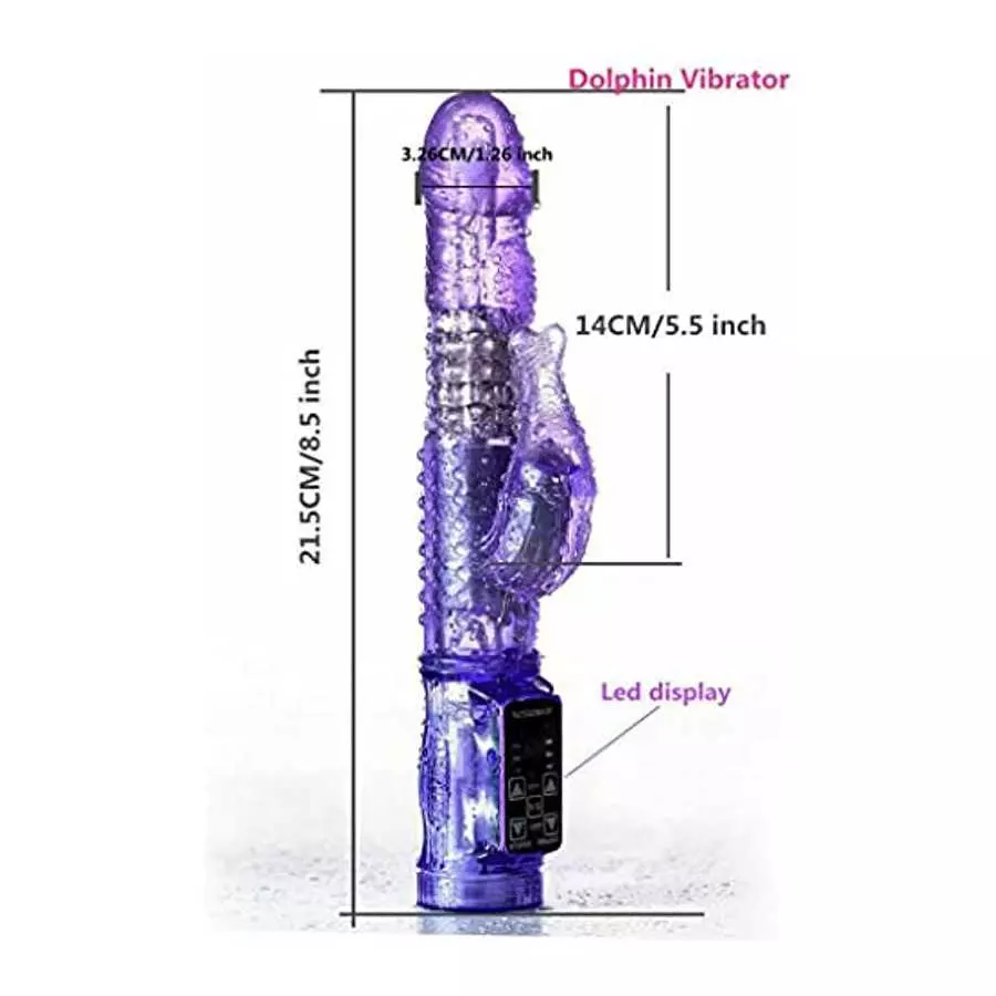 Rabbit Vibrator G-spot Dildo Vibe Waterproof Massager Sex Toys for Women Female