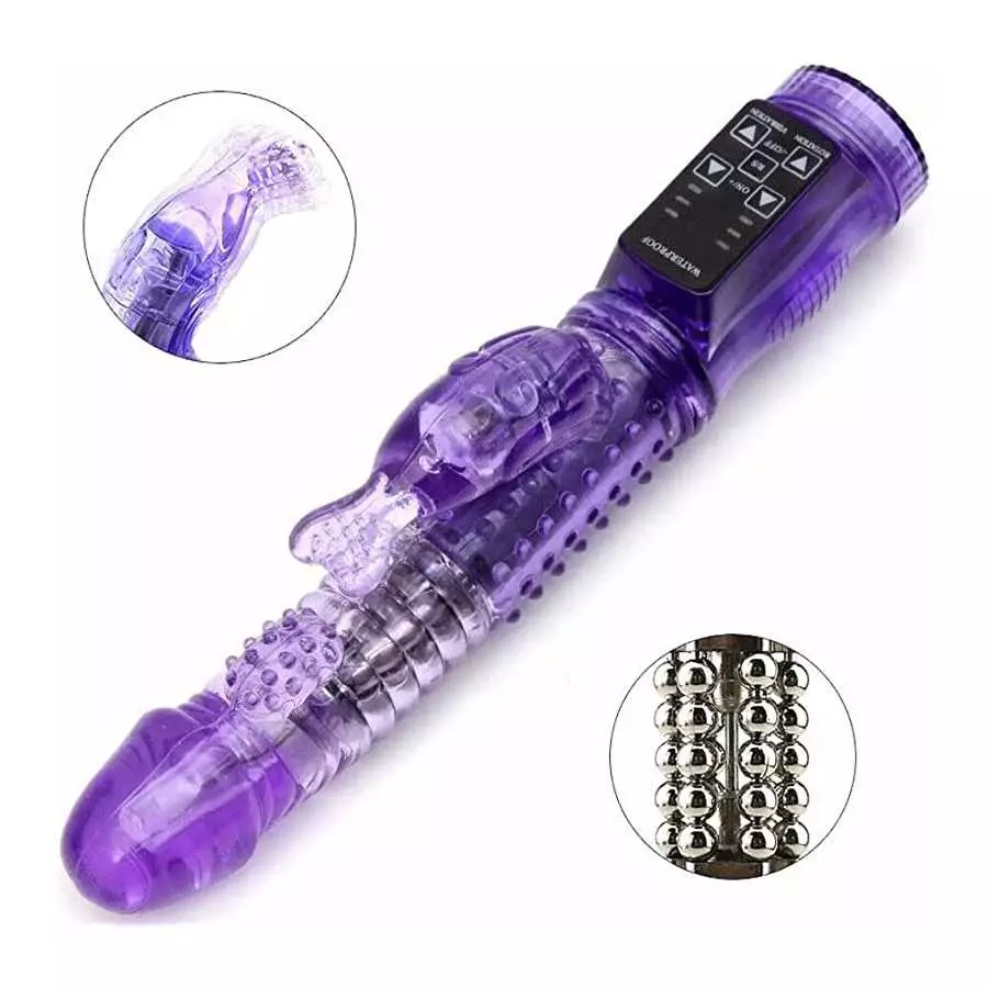 Rabbit Vibrator G-spot Dildo Vibe Waterproof Massager Sex Toys for Women Female