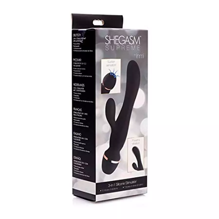 Inmi Shegasm Supreme 3 in 1 Silicone Suction Rabbit Vibe