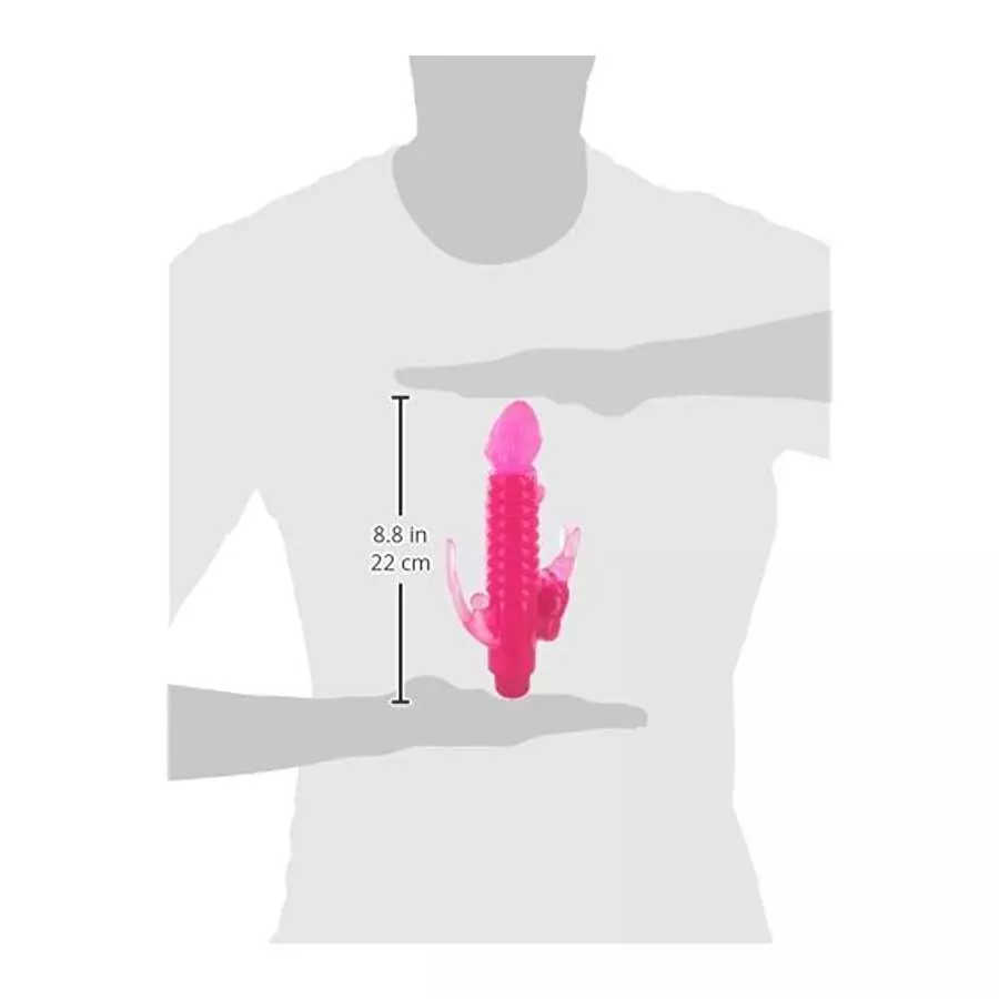 Ribbed Rabbit Vibrator With Anal Tickler