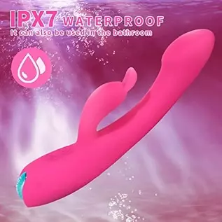 Rabbit Vibrator Sex Toys for Women Clitoris Stimulation with 9 Powerful Vibrations, Rosenine Rechargeable 2 in 1 Clit Anal Stimu Rabbit Vibrator Sex Toys for Women Clitoris Stimulation with 9 Powerful Vibrations, Rosenine Rechargeable 2 in 1 Clit Anal Stimu