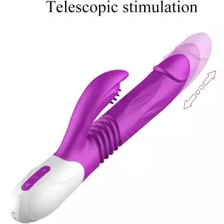 EVERDRAGON G Spot Rabbit Vibrator for Women Bunny Ears for Clitoris G-spot Stimulation,Waterproof Vibrator with 7 Powerful Vibra EVERDRAGON G Spot Rabbit Vibrator for Women Bunny Ears for Clitoris G-spot Stimulation,Waterproof Vibrator with 7 Powerful Vibra