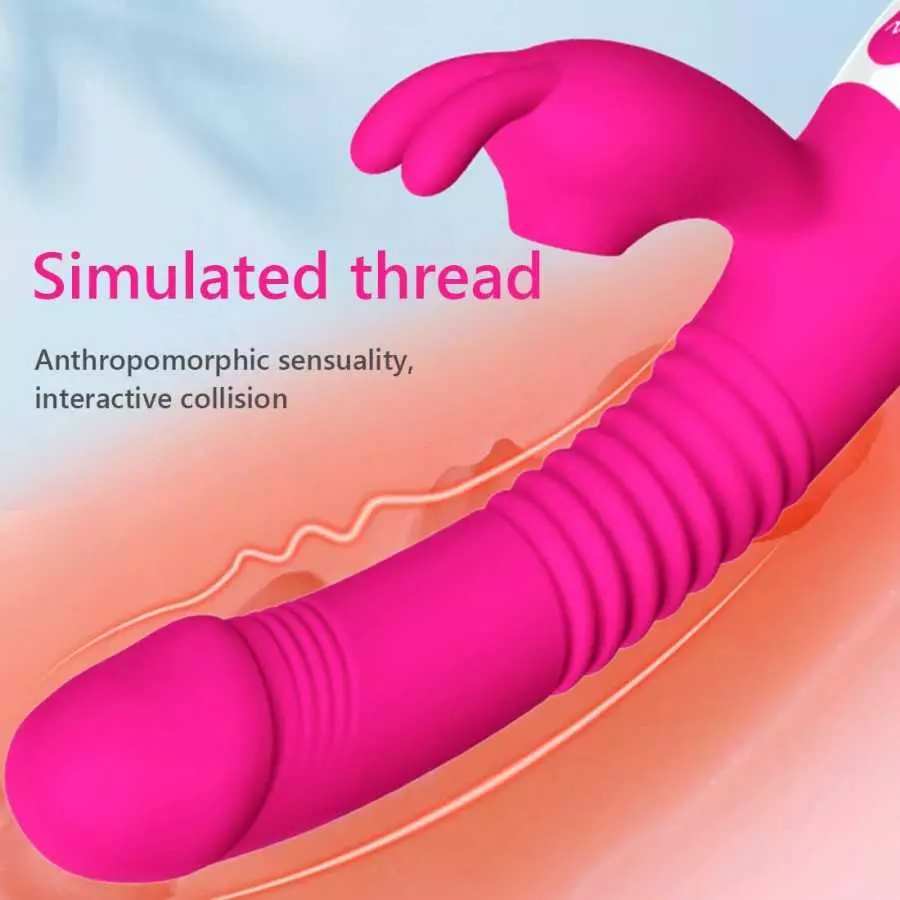EVERDRAGON G Spot Rabbit Vibrator for Women Bunny Ears for Clitoris G-spot Stimulation,Waterproof Vibrator with 7 Powerful Vibra