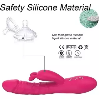 G Spot Rabbit Vibrator with Heating Function, Sex Toys for Clitoris G-spot Stimulation,Waterproof Dildo Vibrator with 9 Powerful G Spot Rabbit Vibrator with Heating Function, Sex Toys for Clitoris G-spot Stimulation,Waterproof Dildo Vibrator with 9 Powerful