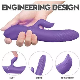 SKSBTF Thrusting Rabbit Vibrator,G Spot Rabbit Vibrator with Heating Function 9 Vibration Modes Thrusting Vibrator Waterproof Cl SKSBTF Thrusting Rabbit Vibrator,G Spot Rabbit Vibrator with Heating Function 9 Vibration Modes Thrusting Vibrator Waterproof Cl