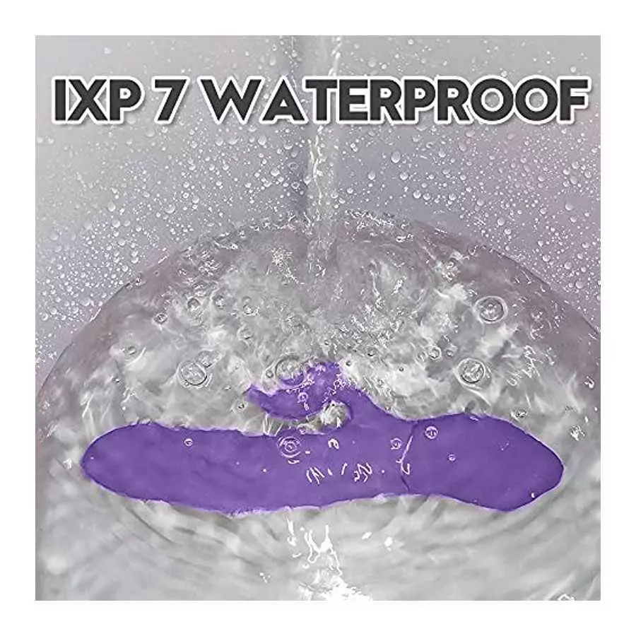 SKSBTF Thrusting Rabbit Vibrator,G Spot Rabbit Vibrator with Heating Function 9 Vibration Modes Thrusting Vibrator Waterproof Cl