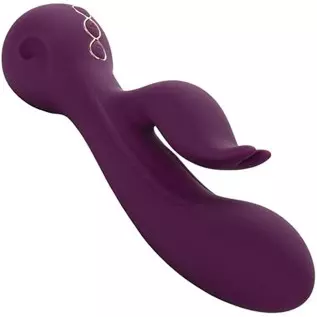 CalExotics Obsession Desire Vibrator – Premium Rechargeable Silicone Rabbit Massager Sex Toy for Women - Purple