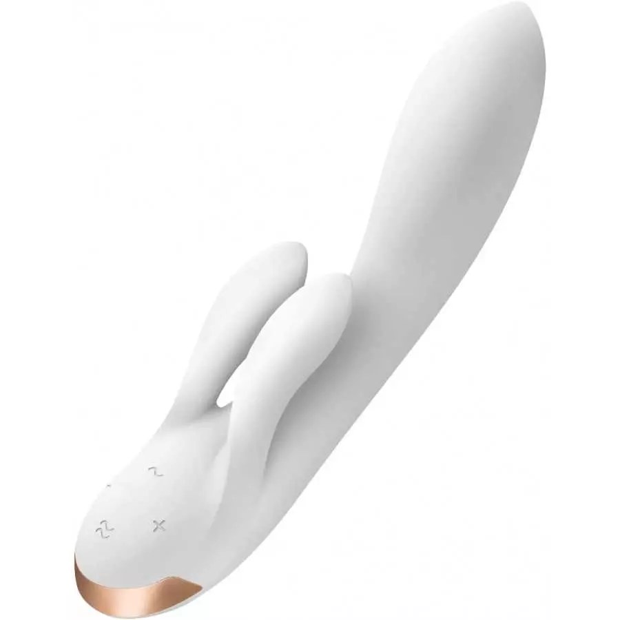 Satisfyer Double Flex Rabbit Vibrator with App Control - G-Spot, Clitoris and Labia Stimulation - Compatible with Satisfyer App, Satisfyer Double Flex Rabbit Vibrator with App Control - G-Spot, Clitoris and Labia Stimulation - Compatible with Satisfyer App,