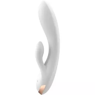Satisfyer Double Flex Rabbit Vibrator with App Control - G-Spot, Clitoris and Labia Stimulation - Compatible with Satisfyer App, Satisfyer Double Flex Rabbit Vibrator with App Control - G-Spot, Clitoris and Labia Stimulation - Compatible with Satisfyer App,