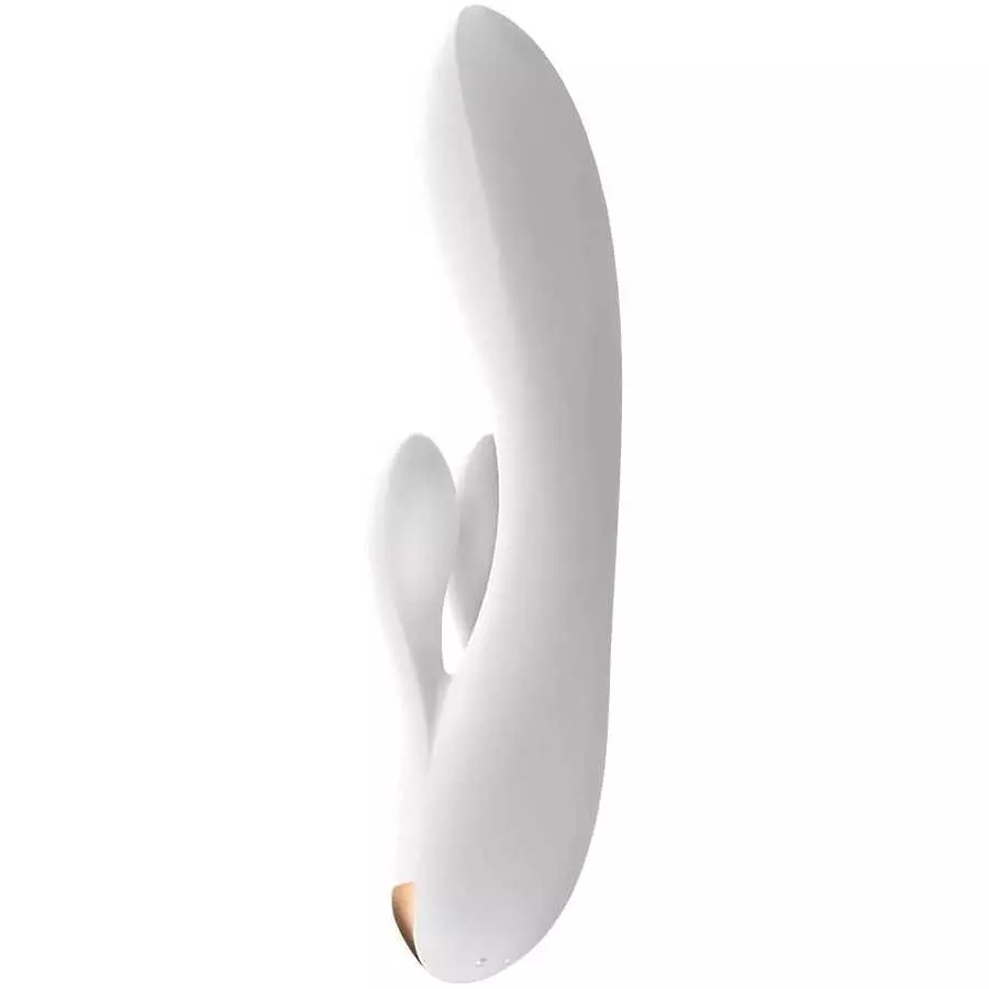 Satisfyer Double Flex Rabbit Vibrator with App Control - G-Spot, Clitoris and Labia Stimulation - Compatible with Satisfyer App,
