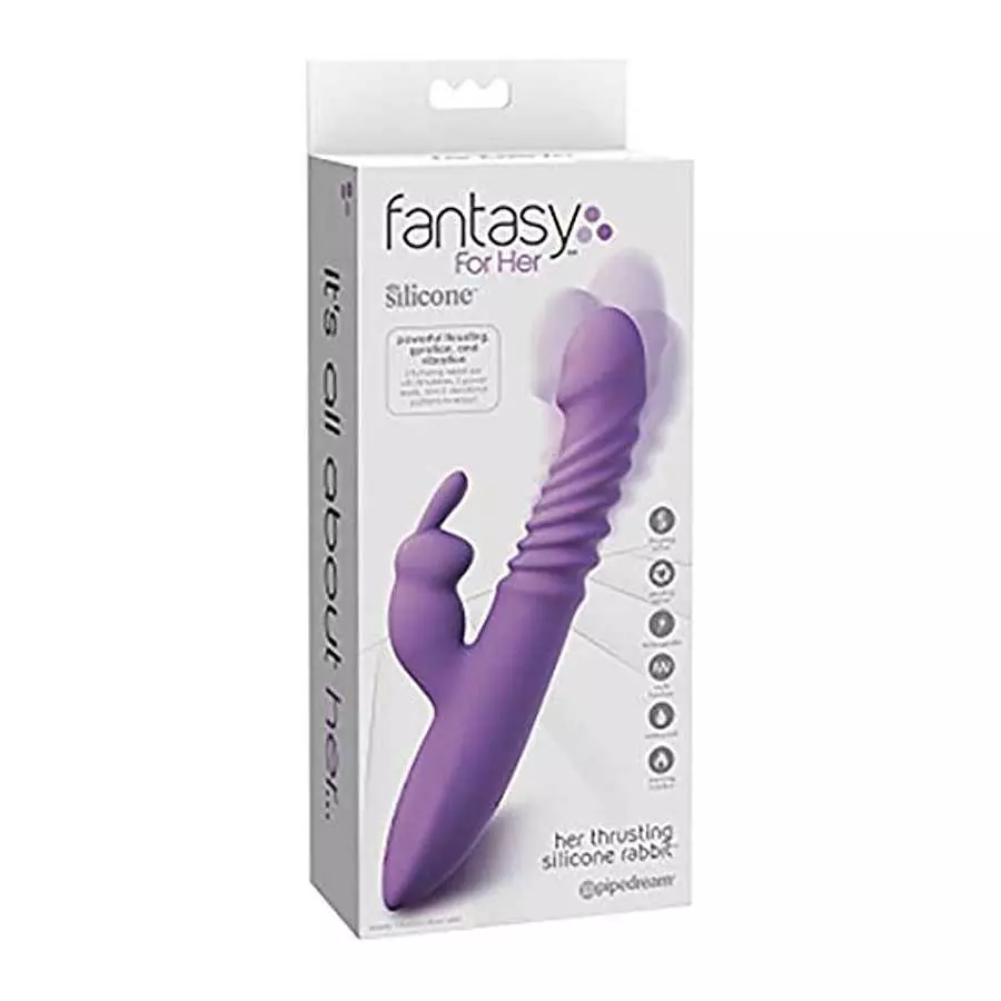 Pipedream Products Fantasy for Her, Thrusting Silicone Rabbit