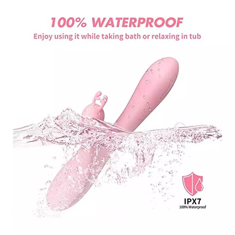 Dildo Rabbit Vibrator for Women, Vibrator Adult Sensory Toys G Spot Sex Toy with 3 Telescopic & 10 Vibration Modes, Adult Sex To