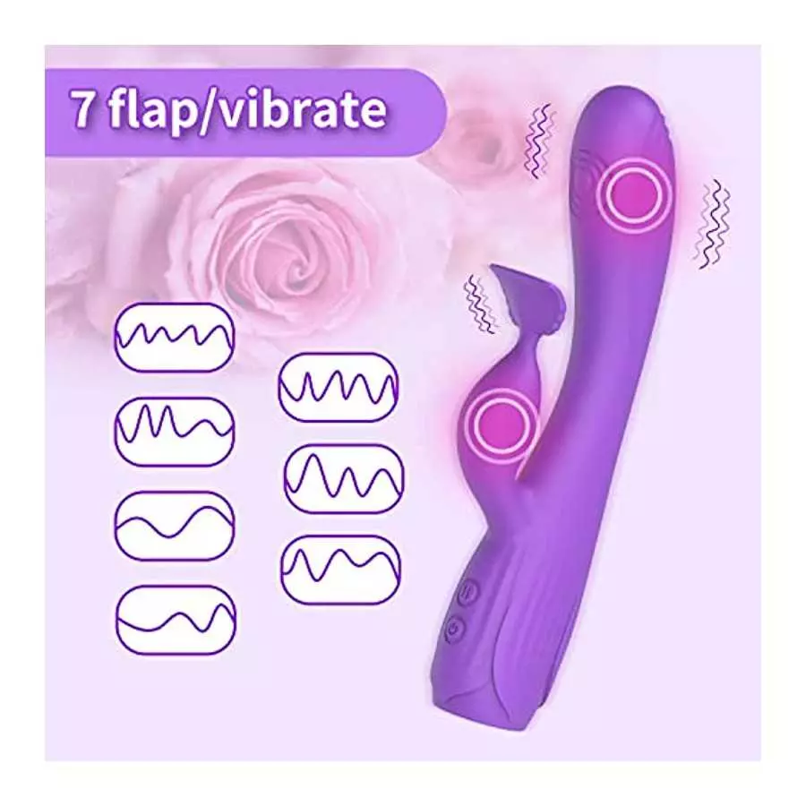 3 in 1 Rose G Spot Rabbit Vibrator ,Super Soft and beatable for Clitoral Stimulation,Personal Massager for Women, Quiet & USB Re