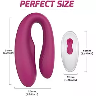 Rechargeable Couples Clitoral Vibrator G-Spot, Adult Sex Toy for Women Solo Play (CP-Wine) Rechargeable Couples Clitoral Vibrator G-Spot, Adult Sex Toy for Women Solo Play (CP-Wine)