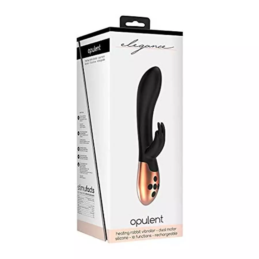 Shots - Elegance Heating Rabbit Vibrator - Opulent - Black