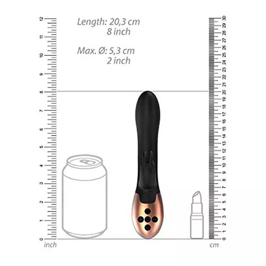 Shots - Elegance Heating Rabbit Vibrator - Opulent - Black
