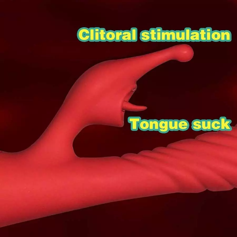 Clitoral Tongue Licking G-spot Vibrator, Automatic Dildo Massager with Multiple Vibration Modes, Sex Toys for Adult Women and Co