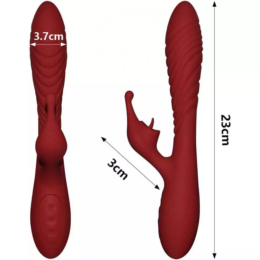Clitoral Tongue Licking G-spot Vibrator, Automatic Dildo Massager with Multiple Vibration Modes, Sex Toys for Adult Women and Co