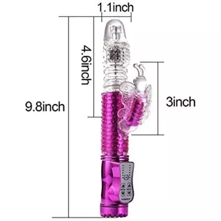 1Count Rechargeable Thrusting Dildo Rabbit Vibrator Toys Licking Tongue G Spot Sex Toy with 12 Vibration Modes,Anal Vibrating Di 1Count Rechargeable Thrusting Dildo Rabbit Vibrator Toys Licking Tongue G Spot Sex Toy with 12 Vibration Modes,Anal Vibrating Di