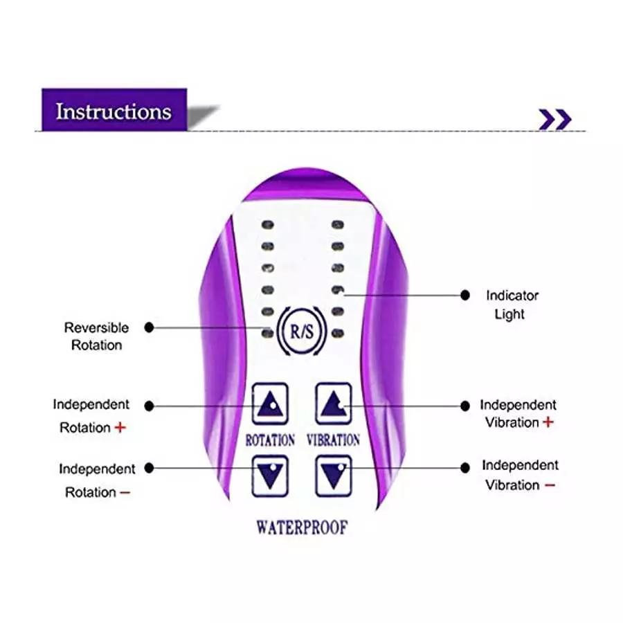 1Count Rechargeable Thrusting Dildo Rabbit Vibrator Toys Licking Tongue G Spot Sex Toy with 12 Vibration Modes,Anal Vibrating Di