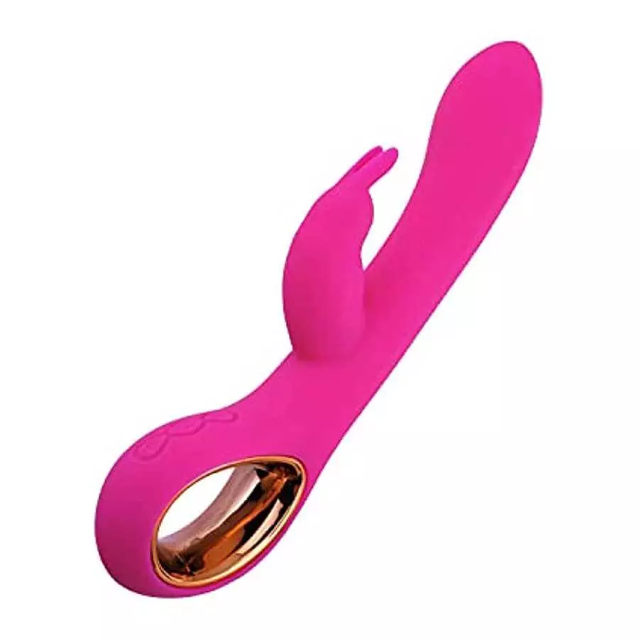LESEOX G Spot Rabbit Vibrator Dildo with 10 Vibration Patterns, Rechargeable Rose Sex Toy for Clitoris G-Spot Nipples Stimulatio LESEOX G Spot Rabbit Vibrator Dildo with 10 Vibration Patterns, Rechargeable Rose Sex Toy for Clitoris G-Spot Nipples Stimulatio